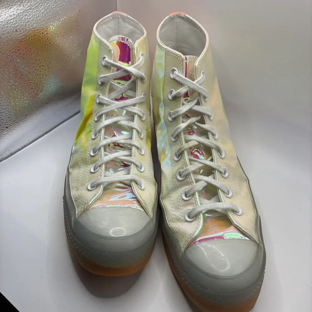 Converse All Star Chuck 70 Hi Iridescent High Top Lace Up Sneakers M11 W13 - Picture 2 of 7
